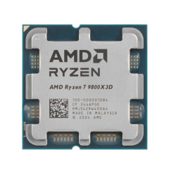 Процессор RYZEN X8 9800X3D (AM5, 8/16, 4700-5200 МГц, L2 - 6 Мб, L3 - 96 Мб, AMD Radeon Graphics, TDP 120 Вт)