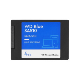 Накопитель SSD 4000Гб Western Digital Blue SA510 WDS400T3B0A (SATA III, чтение 560 Мбайт/сек, запись 520 Мбайт/сек, TLC 3D NAND)