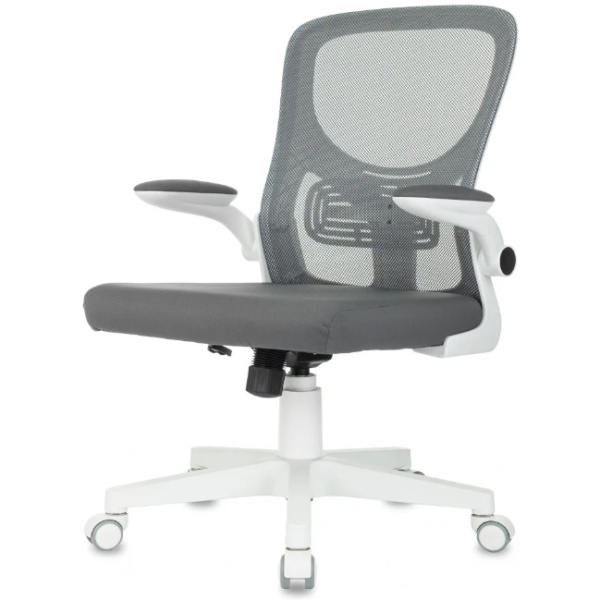 Кресло Бюрократ Aster N-W темно-серый TW-04 Neo Grey (сетка/ткань,120 кг, крестовина пластик, колесики пластик)