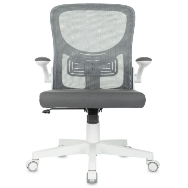 Кресло Бюрократ Aster N-W темно-серый TW-04 Neo Grey (сетка/ткань,120 кг, крестовина пластик, колесики пластик)