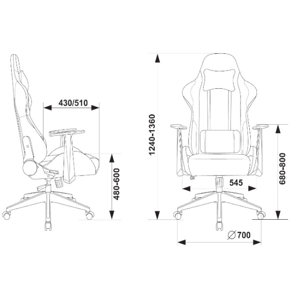 Кресло игровое Zombie Neo серый 3C1 (ткань, 120кг, крестовина пластик, колесики пластик, подголовник, поддержка поясницы)
