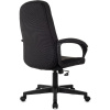 Кресло руководителя Бюрократ CH 002 Fabric черный (ткань, до 120 кг, крестовина пластик, колесики пластик)