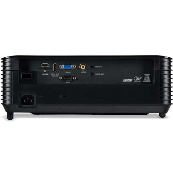 Проектор Acer X1228i чёрный (DLP, XGA (1024x768), 4500 лм, 20000:1, HDMI/VGA/RCA, колонки 3 Вт, ресурс лампы 10000 ч)