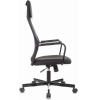 Кресло офисное Бюрократ KB-5M черный (сетка/ткань, до 120 кг, крестовина металл, колесики пластик, подголовник)