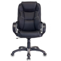 Кресло руководителя Бюрократ CH-839 черный Leather Black (экокожа, 120 кг, крестовина пластик, колесики пластик)
