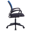 Кресло офисное Бюрократ CH-695NLT синий сиденье чёрный(сетка/ткань, до 120 кг, крестовина пластик, колесики пластик)