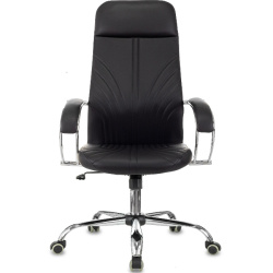 Кресло руководителя Бюрократ CH-610SL черный (экокожа, 120 кг, крестовина металл, колесики полиуретан)