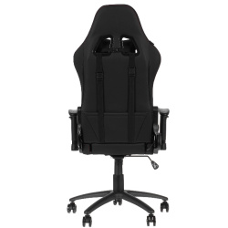 Кресло игровое Cactus CS-CHR-0099BLR с RGB-подсветкой черный/красный  (экокожа, 120кг, крестовина сталь, колесики нейлон, подголовник, поддержка поясницы, подсветка)