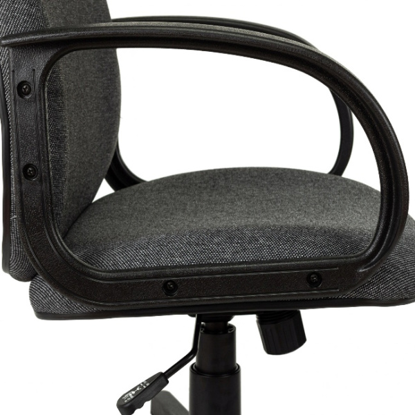 Кресло руководителя Бюрократ CH-808AXSN серый  (ткань, до 120 кг, крестовина пластик, колесики пластик)