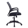Кресло офисное Бюрократ CH-695N темно-серый сиденье черный (сетка/ткань,150 кг, крестовина пластик, колесики пластик)