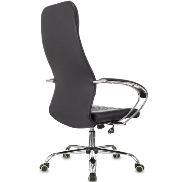 Кресло руководителя Бюрократ CH-610SL черный (экокожа, 120 кг, крестовина металл, колесики полиуретан)