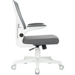 Кресло Бюрократ Aster N-W темно-серый TW-04 Neo Grey (сетка/ткань,120 кг, крестовина пластик, колесики пластик)