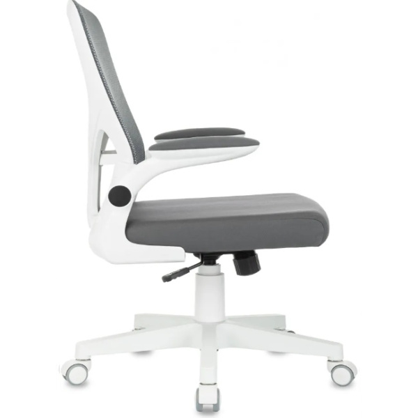 Кресло Бюрократ Aster N-W темно-серый TW-04 Neo Grey (сетка/ткань,120 кг, крестовина пластик, колесики пластик)